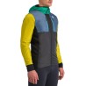 Wintersportjacke Sportful Cardio Tech Wind Jacket 2024 schwarz / grün / gelb